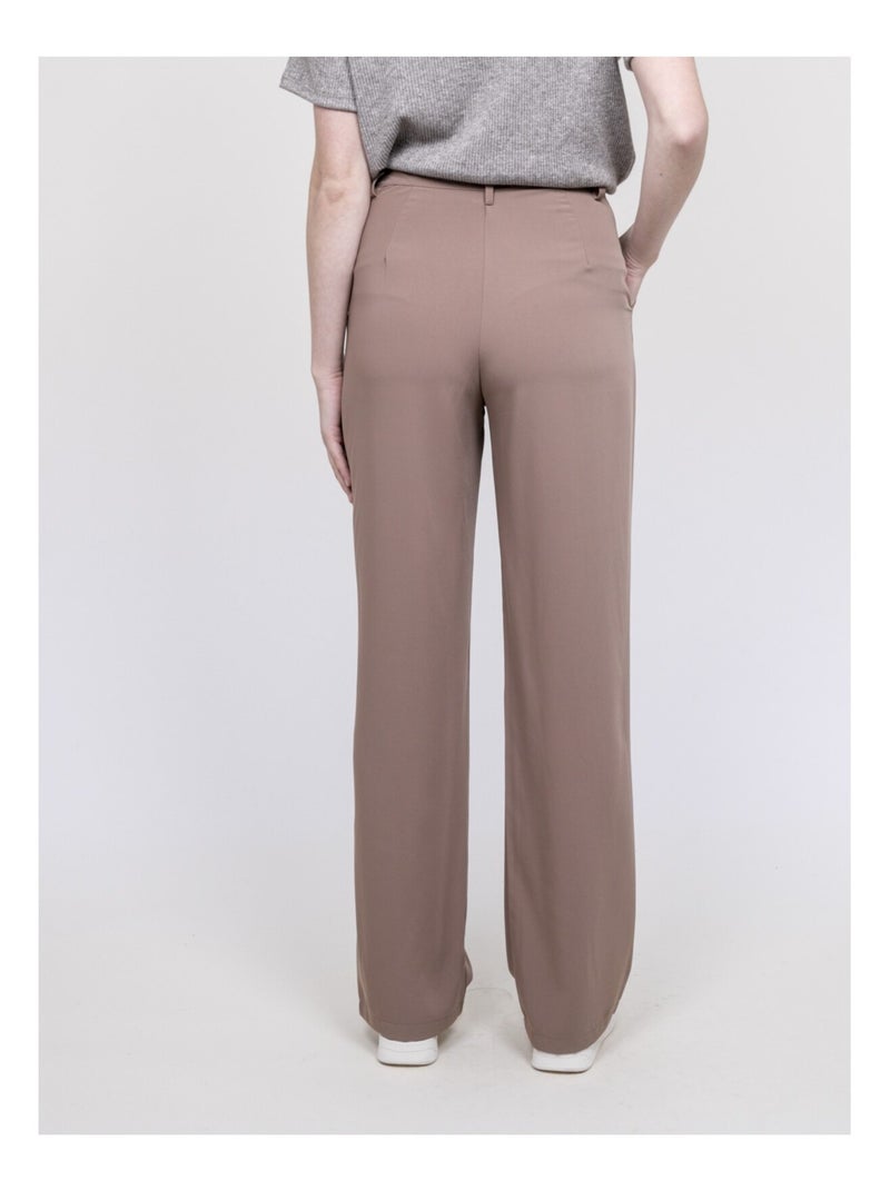 Pantalone dritto ELMEDINA Beige - Kiabi