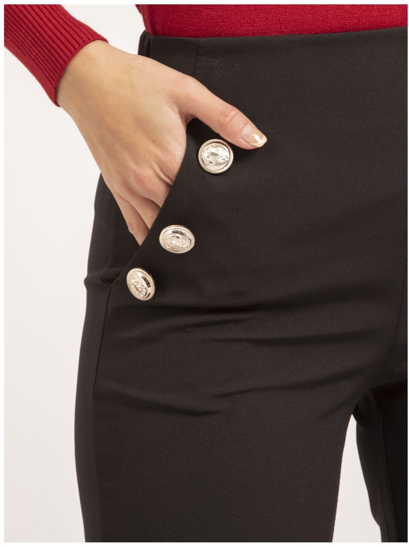 Pantalone dritto ESLINA Nero - Kiabi