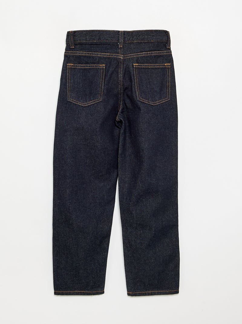 Pantalone dritto in denim Blu - Kiabi