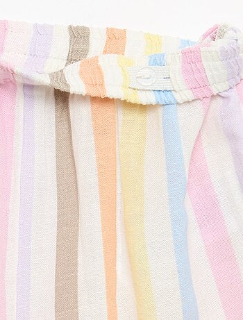 Pantalone dritto in lino misto