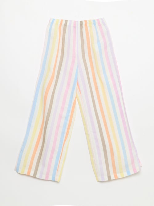 Pantalone dritto in lino misto - Kiabi