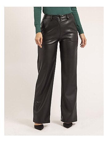 Pantalone dritto in similpelle EVANIA