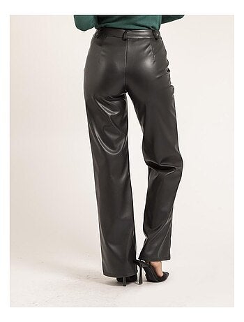 Pantalone dritto in similpelle EVANIA