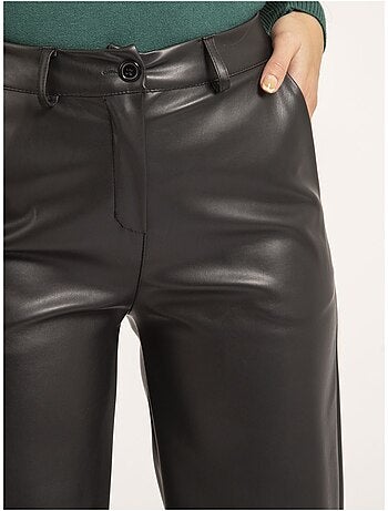Pantalone dritto in similpelle EVANIA