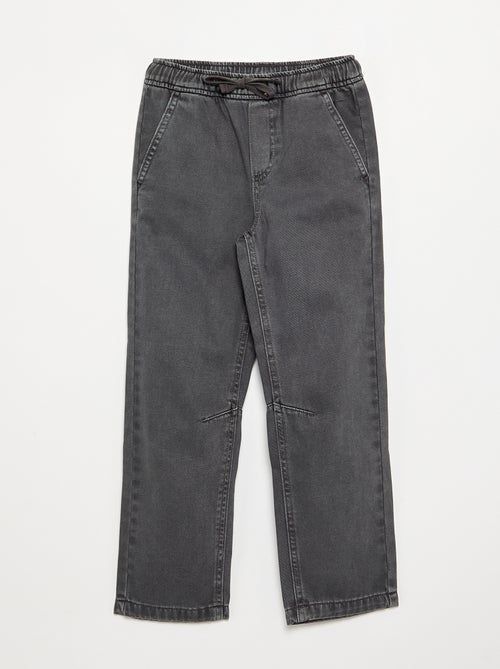 Pantalone dritto in twill - vestibilità aderente - Kiabi Pantalone dritto in twill - vestibilità aderente - Kiabi
