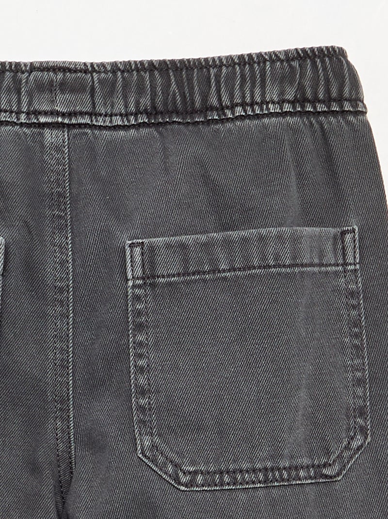 Pantalone dritto in twill Grigio - Kiabi