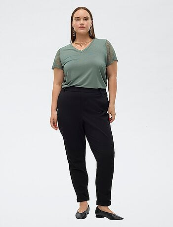 Pantalone dritto tinta unita