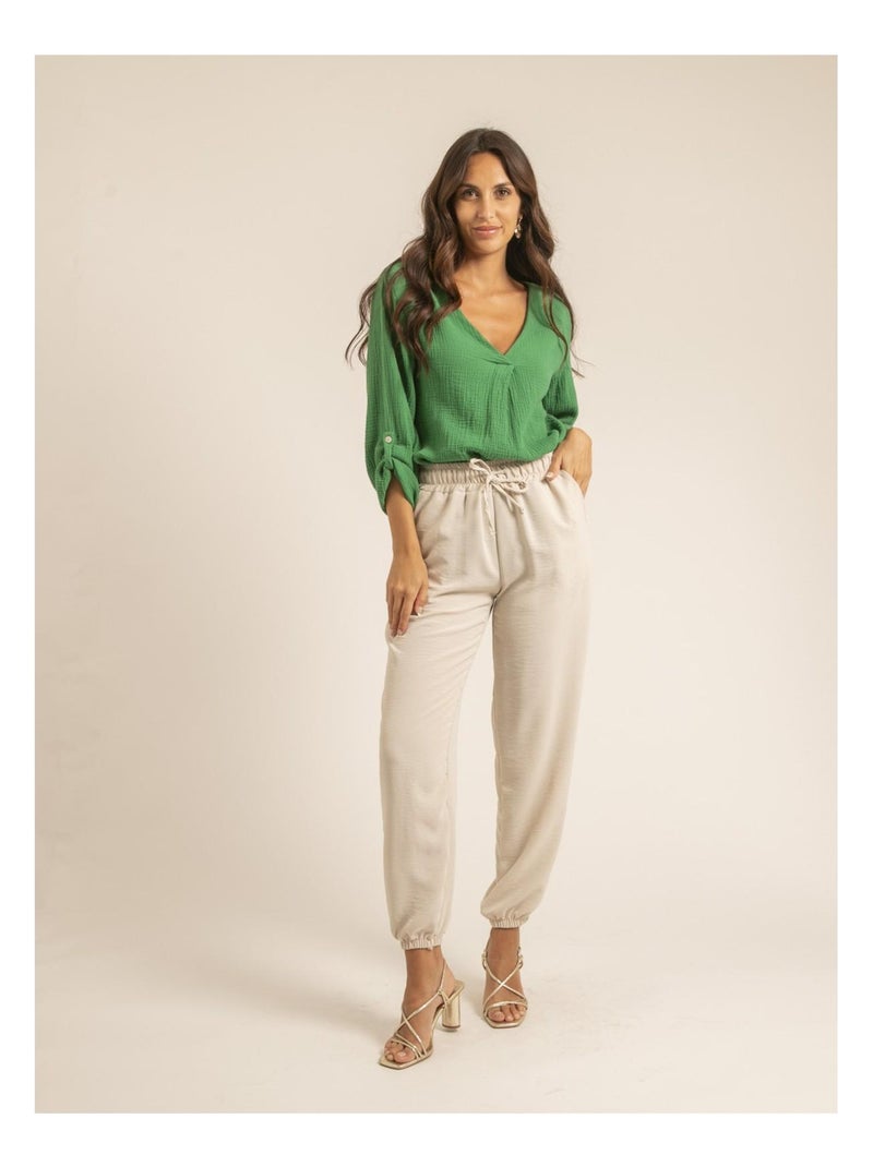 Pantalone EDANIA Ecru - Kiabi