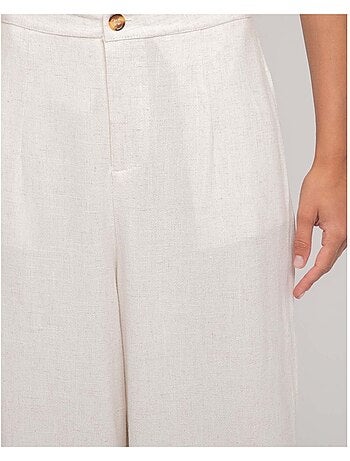 Pantalone effetto lino EVELISE