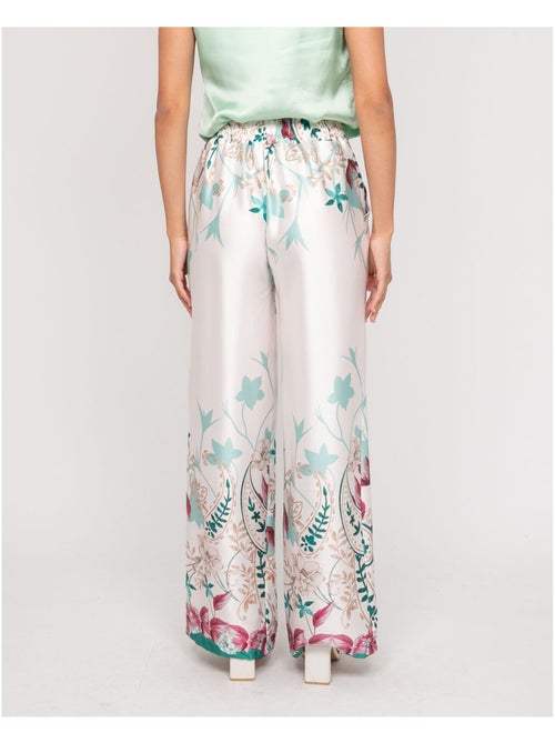 Pantalone effetto satin con motivi EZRA - Kiabi