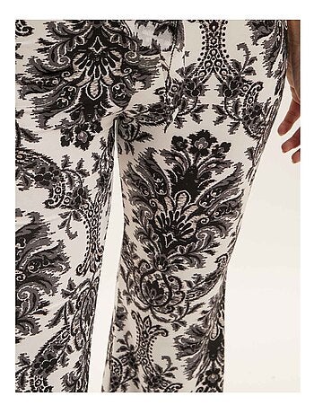 Pantalone flare con motivi EDARZINE