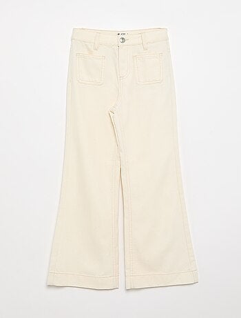 Pantalone flare in denim