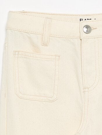 Pantalone flare in denim