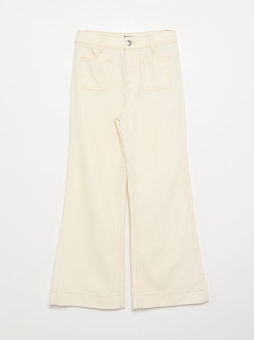 Pantalone flare in denim - Kiabi Pantalone flare in denim - Kiabi