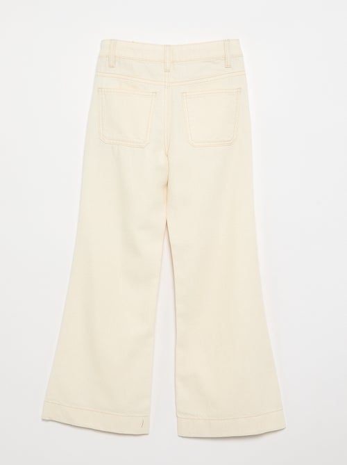 Pantalone flare in denim - Kiabi Pantalone flare in denim - Kiabi