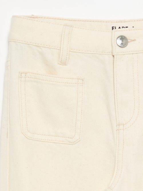 Pantalone flare in denim - Kiabi Pantalone flare in denim - Kiabi