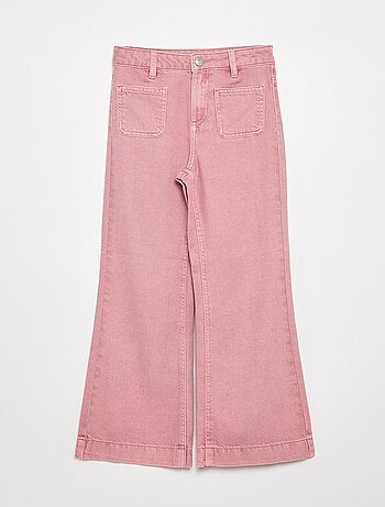 Pantalone flare in denim