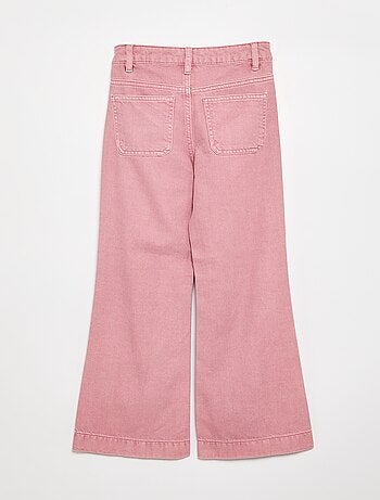 Pantalone flare in denim