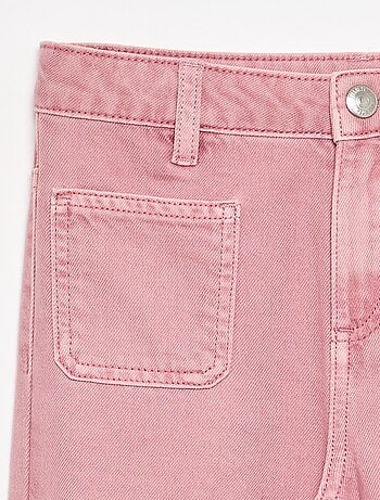 Pantalone flare in denim
