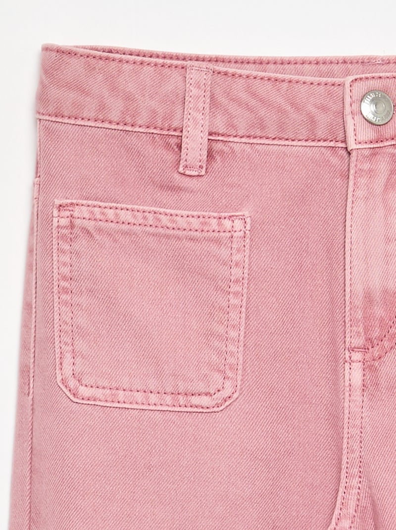 Pantalone flare in denim Rosa - Kiabi