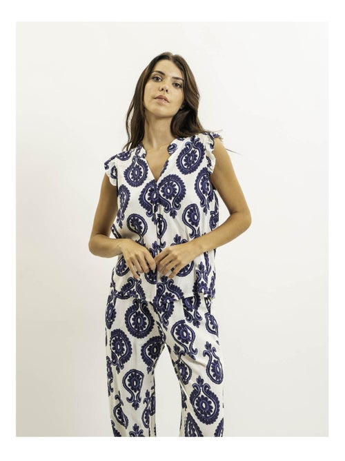 Pantalone fluido con motivi EMILINE - Kiabi