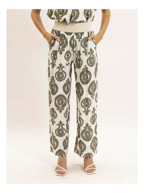 Pantalone fluido con motivi EMILINE - Kiabi