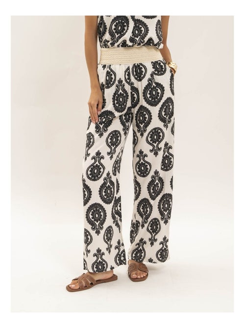 Pantalone fluido con motivi EMILINE - Kiabi
