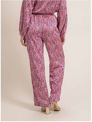 Pantalone fluido con motivi EMOVE
