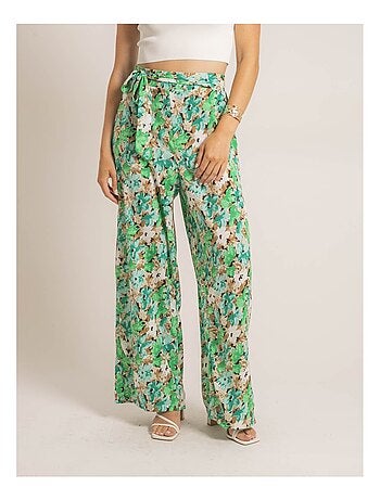 Pantalone fluido con motivi ENISTA