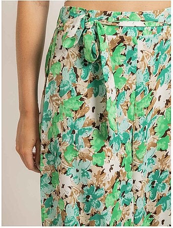 Pantalone fluido con motivi ENISTA