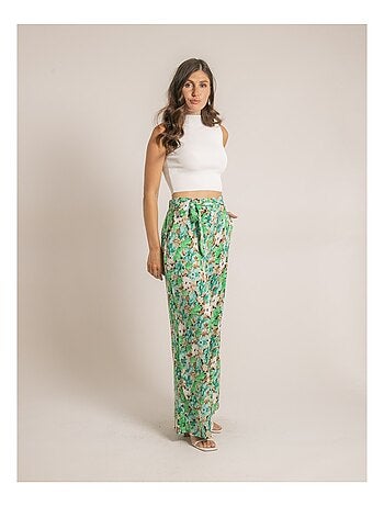 Pantalone fluido con motivi ENISTA