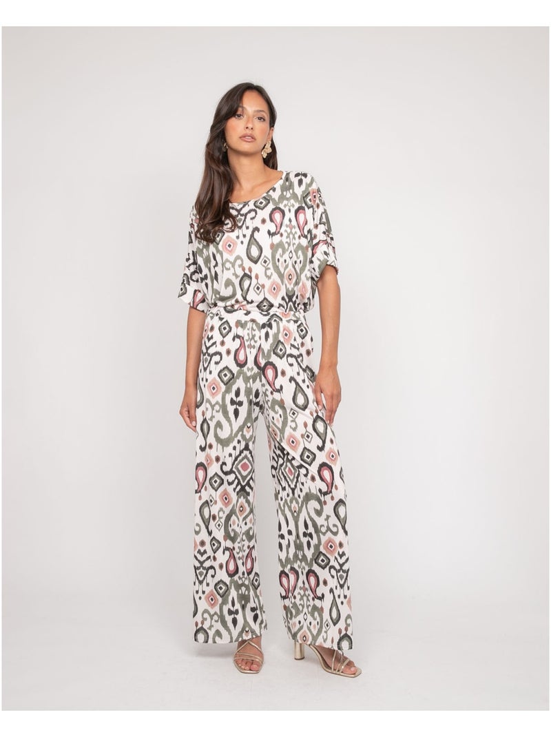 Pantalone fluido con motivi ENOLIA Cachi - Kiabi