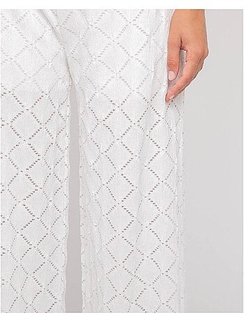 Pantalone fluido con motivi ESUNA