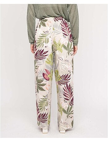 Pantalone fluido con motivi ETIANA