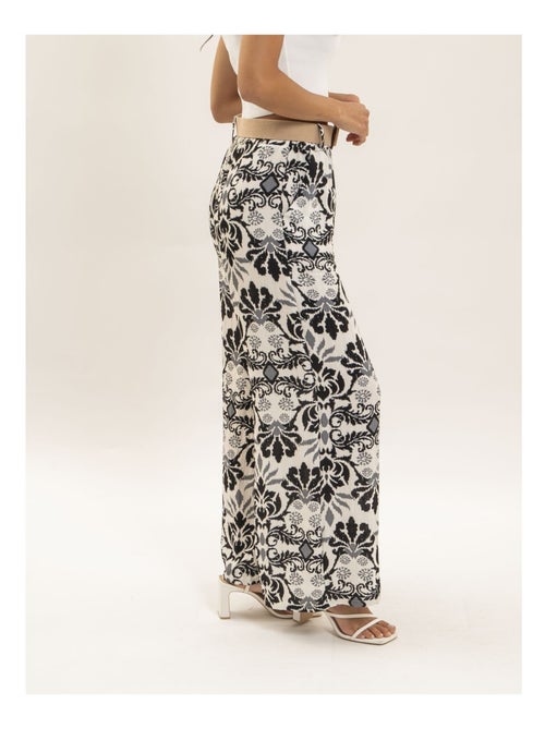 Pantalone fluido con motivi ETOBIA - Kiabi Pantalone fluido con motivi ETOBIA - Kiabi