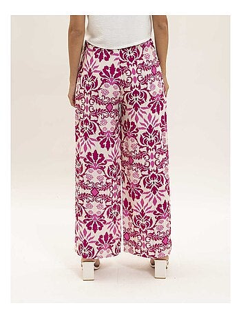 Pantalone fluido con motivi ETOBIA
