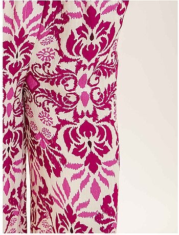 Pantalone fluido con motivi ETOBIA