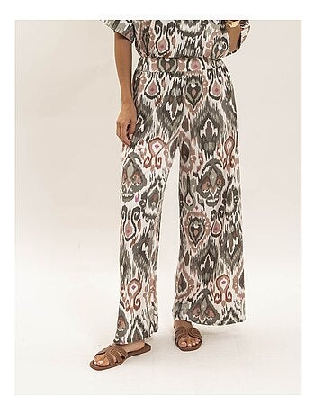 Pantalone fluido con motivi ETONIA