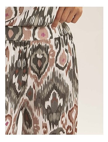 Pantalone fluido con motivi ETONIA