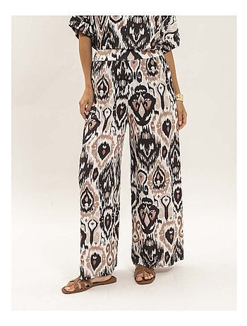 Pantalone fluido con motivi ETONIA