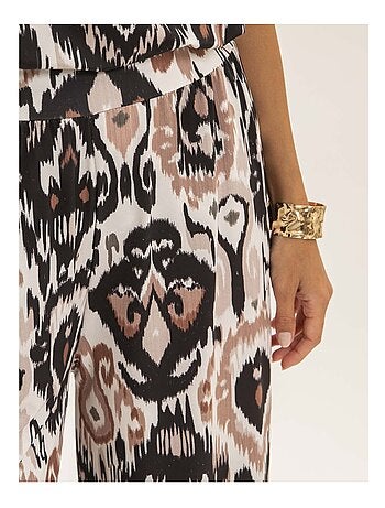 Pantalone fluido con motivi ETONIA