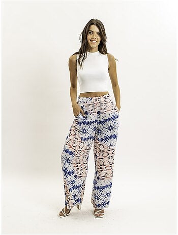 Pantalone fluido con motivi EVERLY