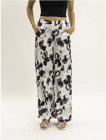 Pantalone fluido con motivi EZINA