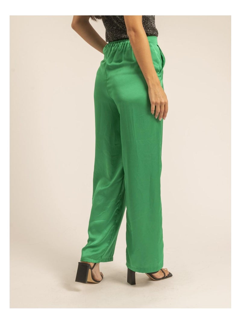 Pantalone fluido EDUARDA Verde - Kiabi