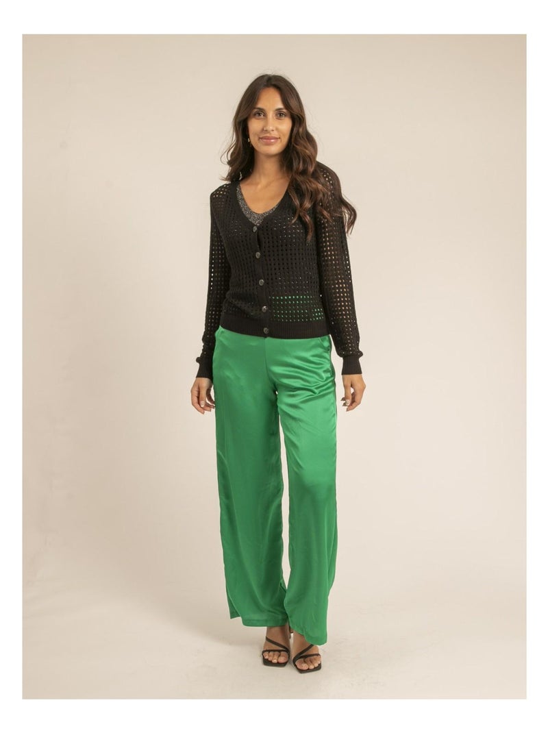 Pantalone fluido EDUARDA Verde - Kiabi