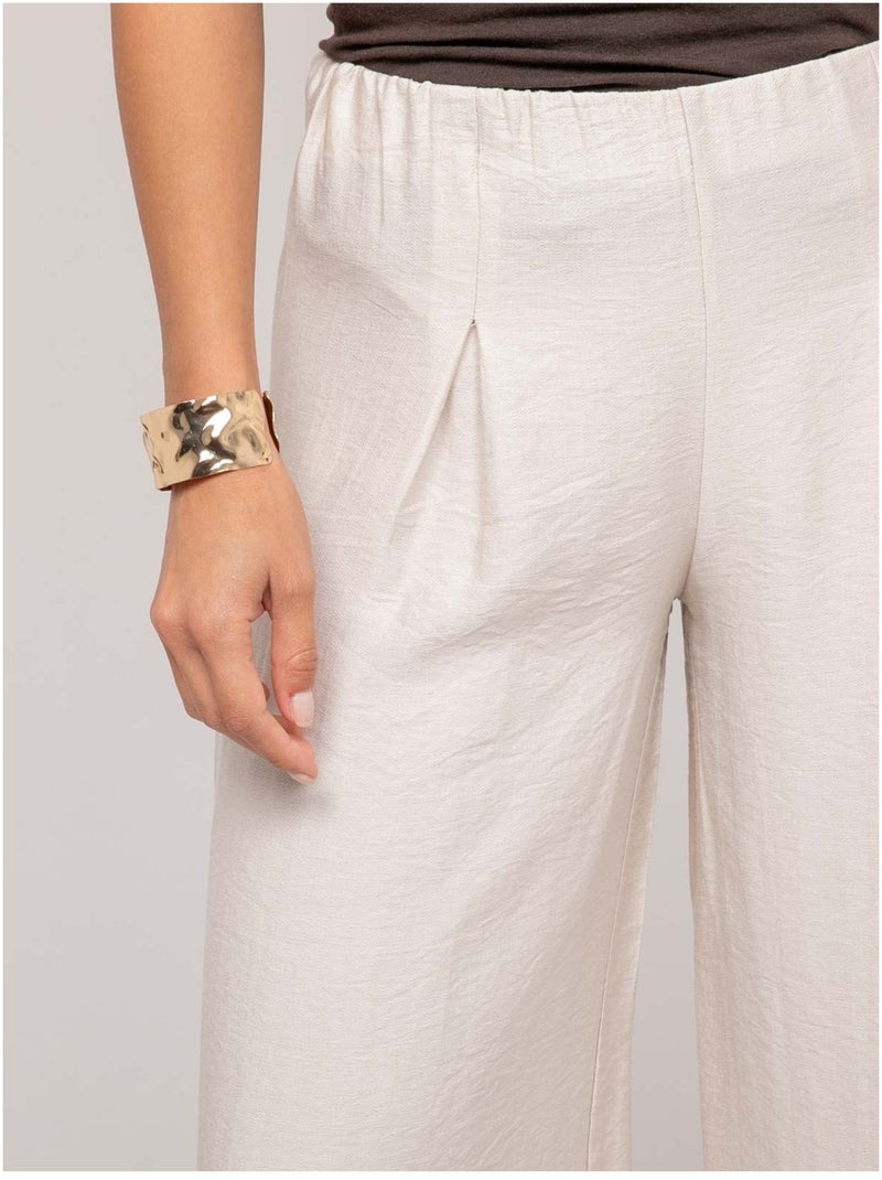 Pantalone fluido EJORDIE Ecru - Kiabi