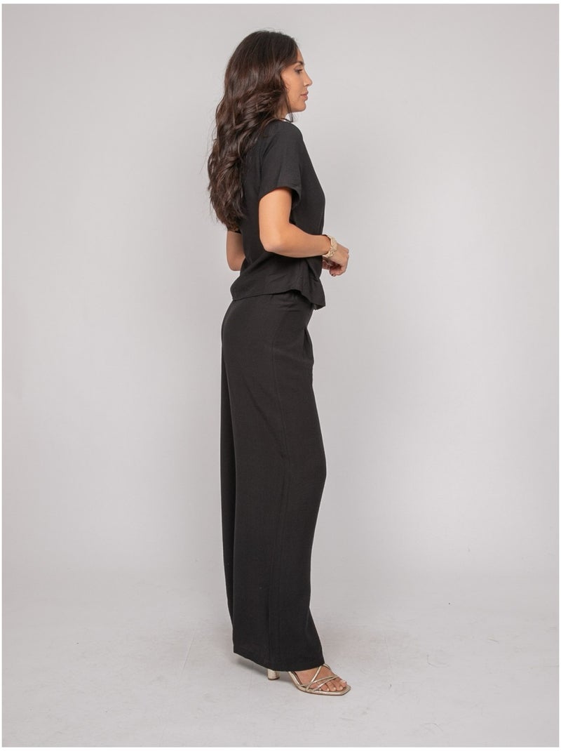 Pantalone fluido EJORDIE Nero - Kiabi