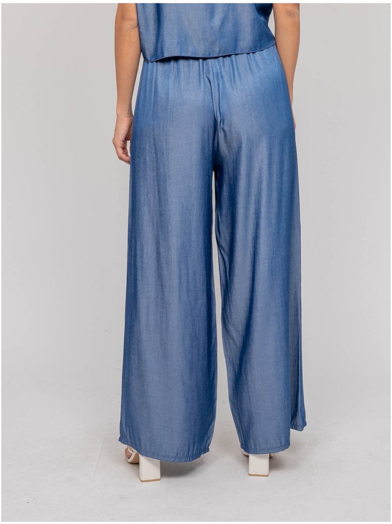 Pantalone fluido EMONA Blu - Kiabi