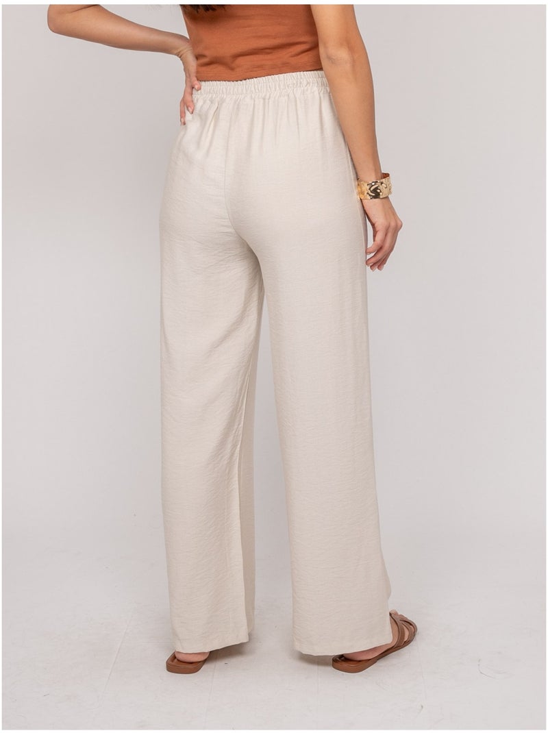 Pantalone fluido EMROSE Ecru - Kiabi