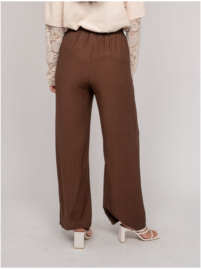Pantalone fluido EMROSE Marrone - Kiabi